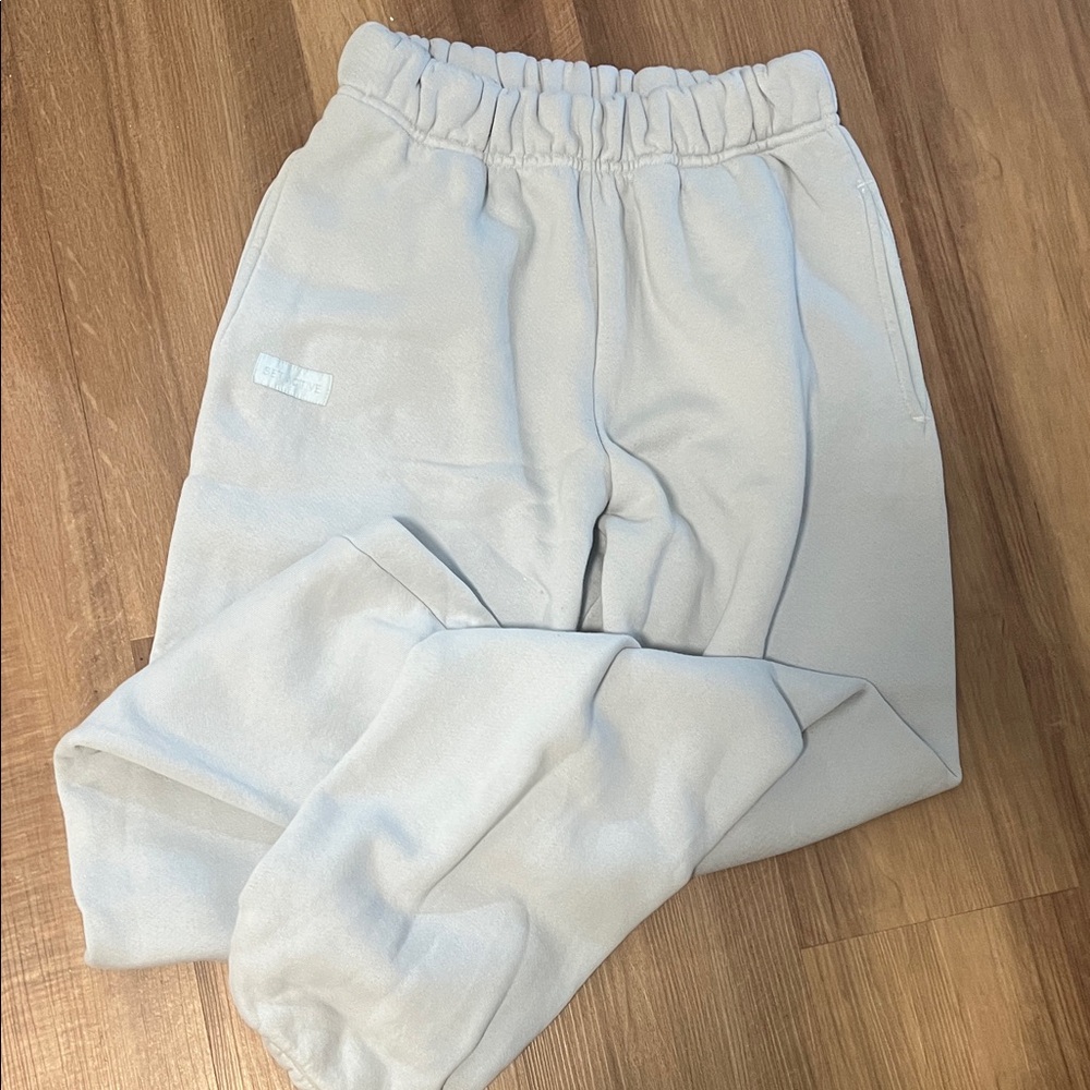 Set Active Heavy Weight Sweatpants Light Blue Size Small